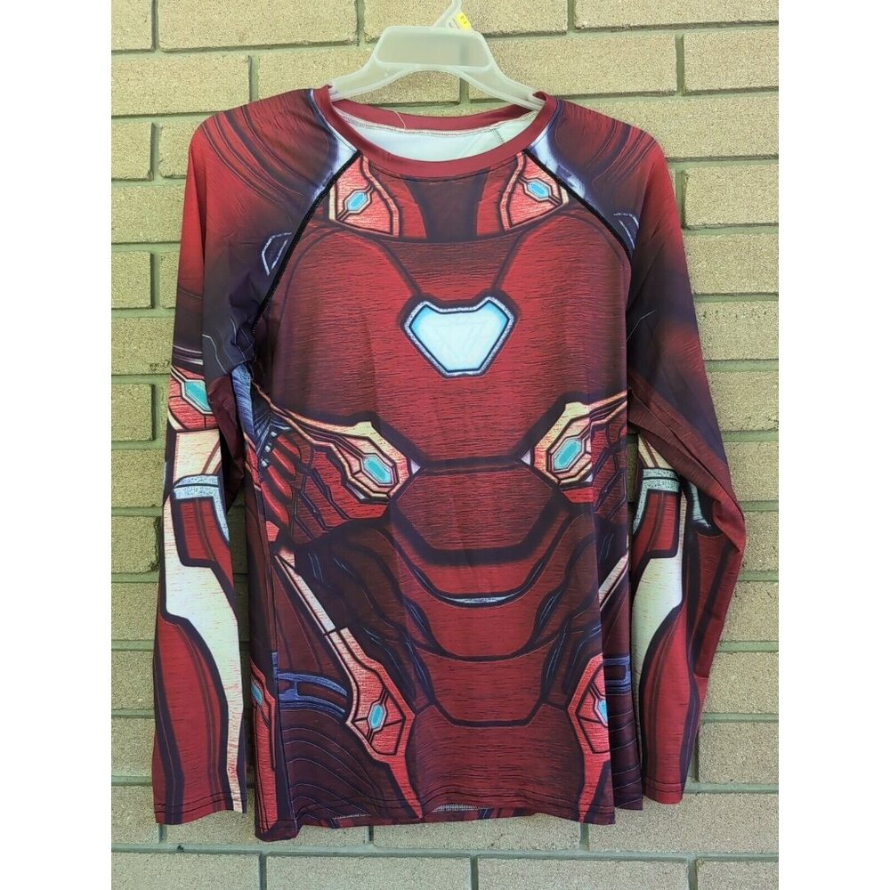 Iron Man Suit - Long Sleeved T-Shirt Size: 2XL